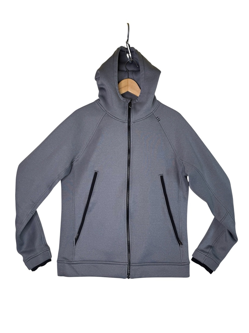 Lululemon Baker Day Thermo Fleece Hoodie Full Zip Jacket Grey Men's Size Medium - Picture 1 of 12